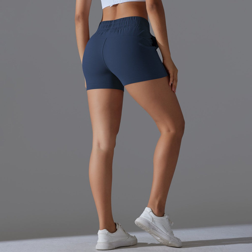 Womens Sports Workout 75%Nylon 25%Spandex Shorts Y-7045 print logo 53