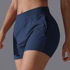 Womens Workout Running 75% nylon 25%spande Shorts Y-7045 print logo 38