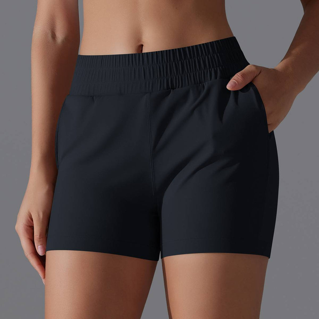 Womens Sports Workout 75%Nylon 25%Spandex Shorts Y-7045 print logo 65