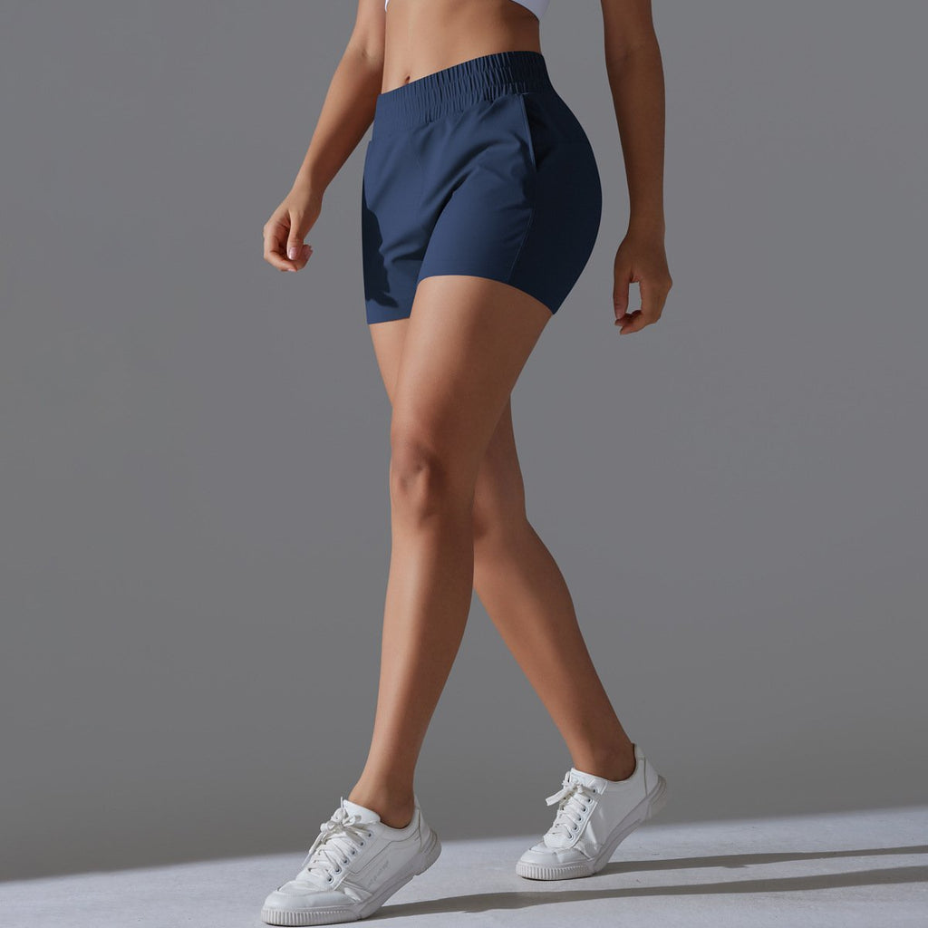Womens Sports Workout 75%Nylon 25%Spandex Shorts Y-7045 print logo 57