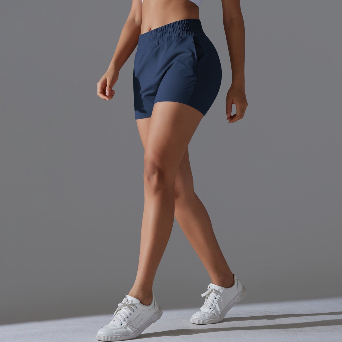 Womens Sports Workout 75%Nylon 25%Spandex Shorts Y-7045 print logo 57