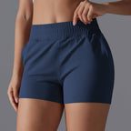 Womens Sports Workout 75%Nylon 25%Spandex Shorts Y-7045 print logo 49
