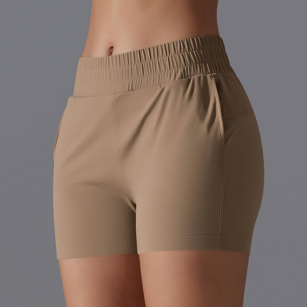 Womens Workout Running 75% nylon 25%spande Shorts Y-7045 print logo 74