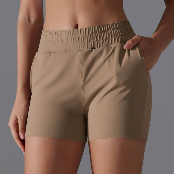 Womens Workout Running 75% nylon 25%spande Shorts Y-7045 print logo 1