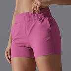 Womens Sports Workout 75%Nylon 25%Spandex Shorts Y-7045 print logo 30