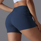 Womens Workout Running 75% nylon 25%spande Shorts Y-7045 print logo 35
