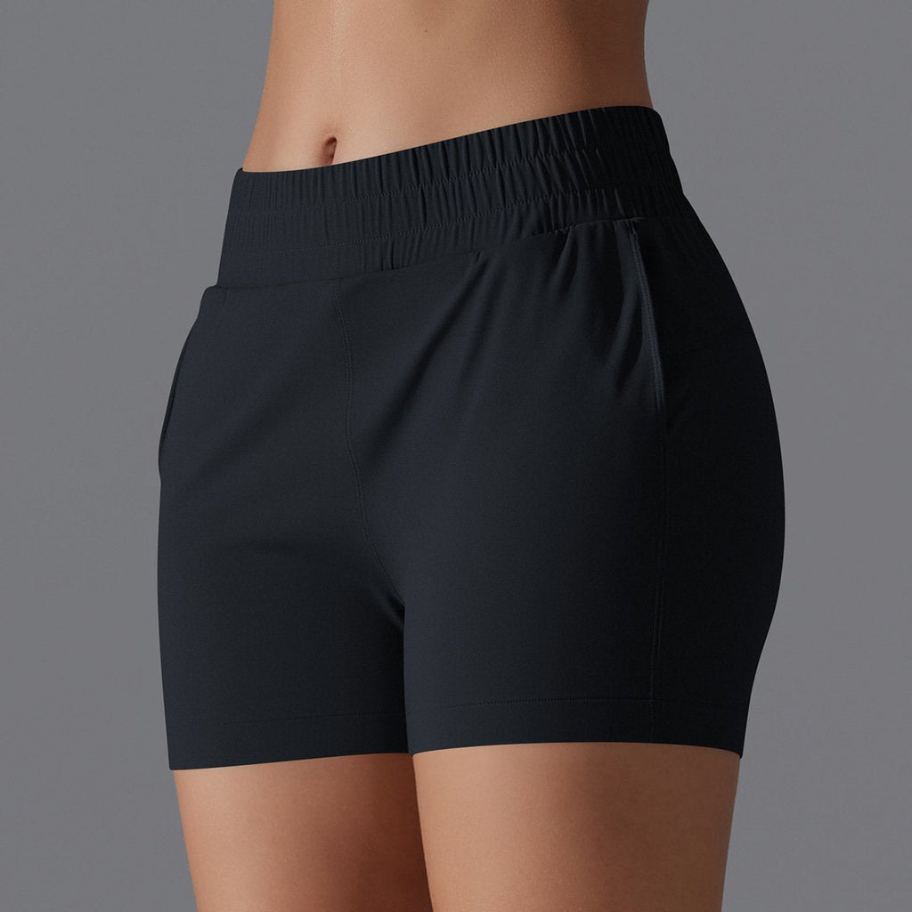 Womens Sports Workout 75%Nylon 25%Spandex Shorts Y-7045 print logo 62