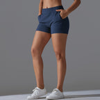 Womens Sports Workout 75%Nylon 25%Spandex Shorts Y-7045 print logo 58