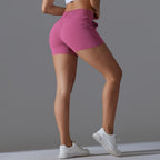 Womens Workout Running 75% nylon 25%spande Shorts Y-7045 print logo 27