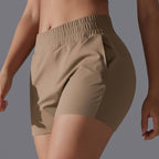 Womens Workout Running 75% nylon 25%spande Shorts Y-7045 print logo 76