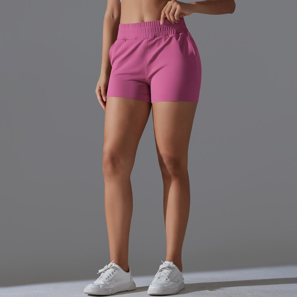 Womens Sports Workout 75%Nylon 25%Spandex Shorts Y-7045 print logo 39