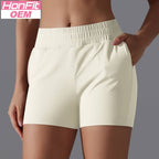 Womens Sports Workout 75%Nylon 25%Spandex Shorts Y-7045 print logo 19