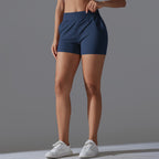 Womens Sports Workout 75%Nylon 25%Spandex Shorts Y-7045 print logo 59