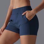 Womens Sports Workout 75%Nylon 25%Spandex Shorts Y-7045 print logo 51