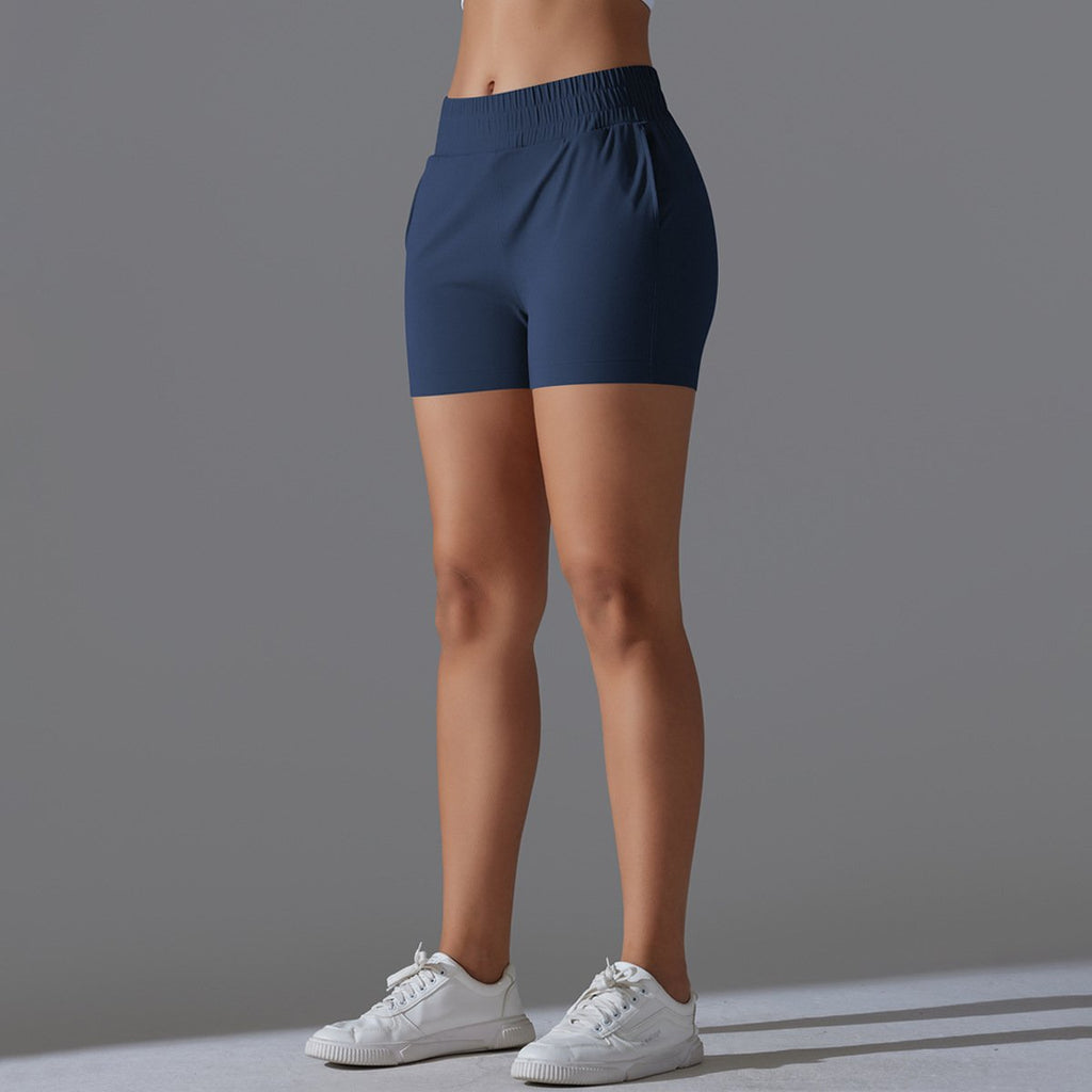 Womens Workout Running 75% nylon 25%spande Shorts Y-7045 print logo 44