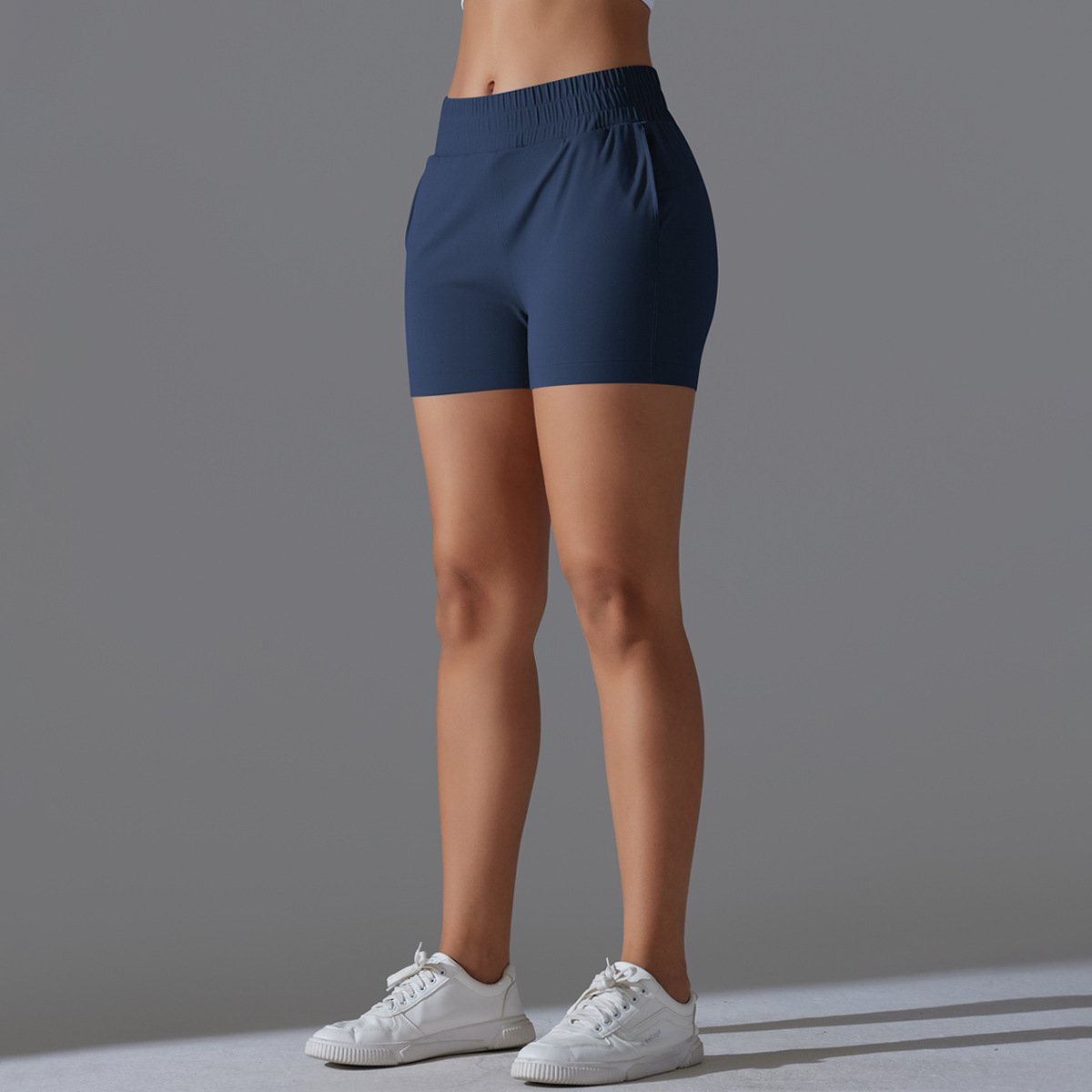 Womens Workout Running 75% nylon 25%spande Shorts Y-7045 print logo 44