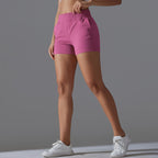 Womens Workout Running 75% nylon 25%spande Shorts Y-7045 print logo 32