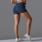 Womens Sports Workout 75%Nylon 25%Spandex Shorts Y-7045 print logo 55