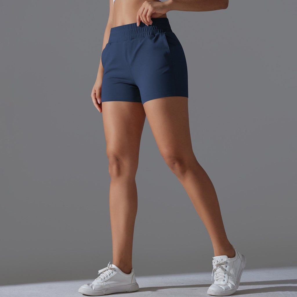 Womens Workout Running 75% nylon 25%spande Shorts Y-7045 print logo 52