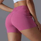 Womens Sports Workout 75%Nylon 25%Spandex Shorts Y-7045 print logo 24