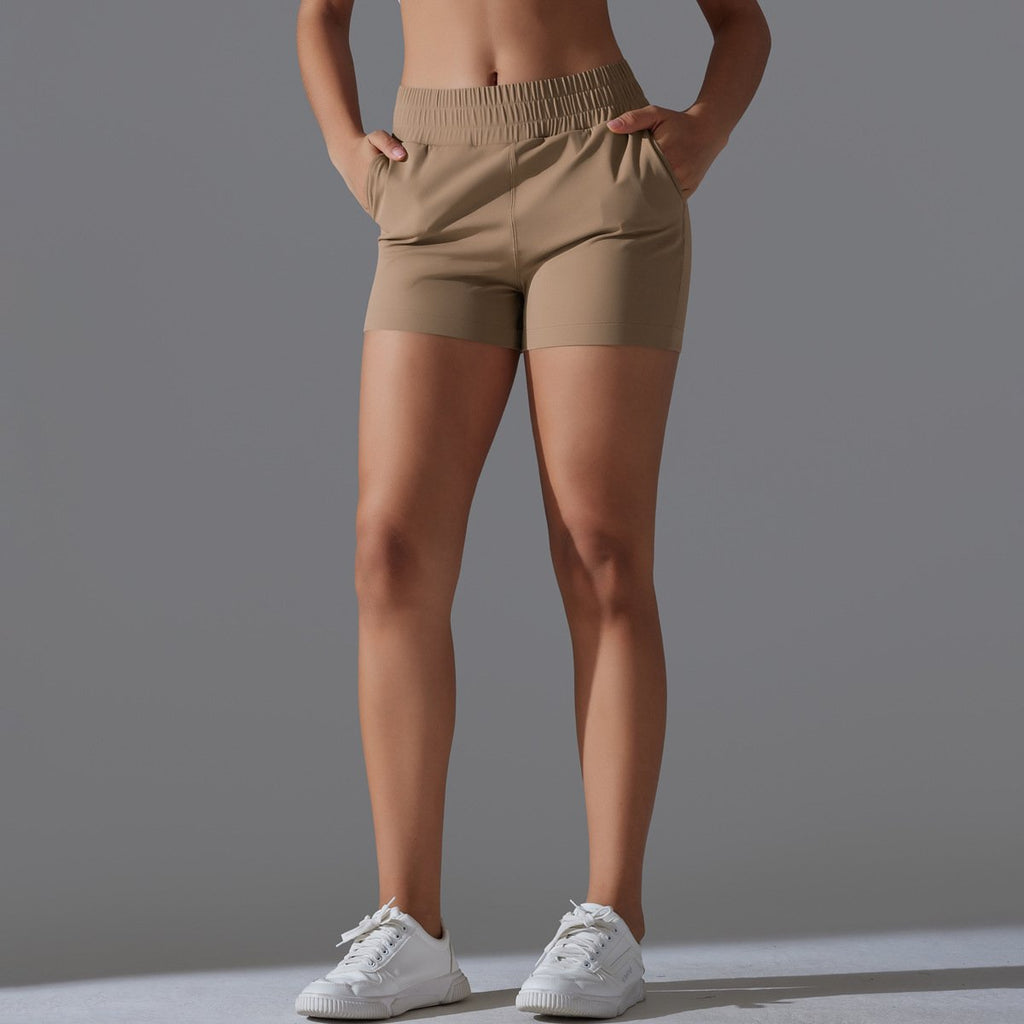 Womens Sports Workout 75%Nylon 25%Spandex Shorts Y-7045 print logo 96