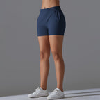Womens Sports Workout 75%Nylon 25%Spandex Shorts Y-7045 print logo 52