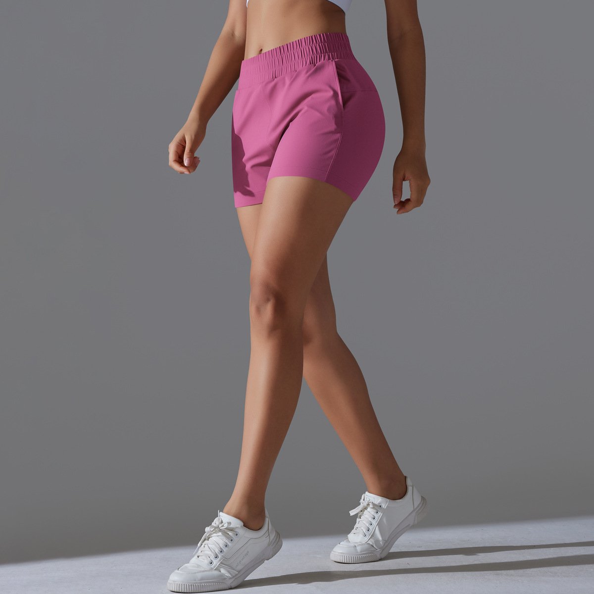 Womens Workout Running 75% nylon 25%spande Shorts Y-7045 print logo 29