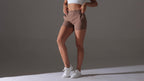 Womens Workout Running 75% nylon 25%spande Shorts Y-7045 print logo 8