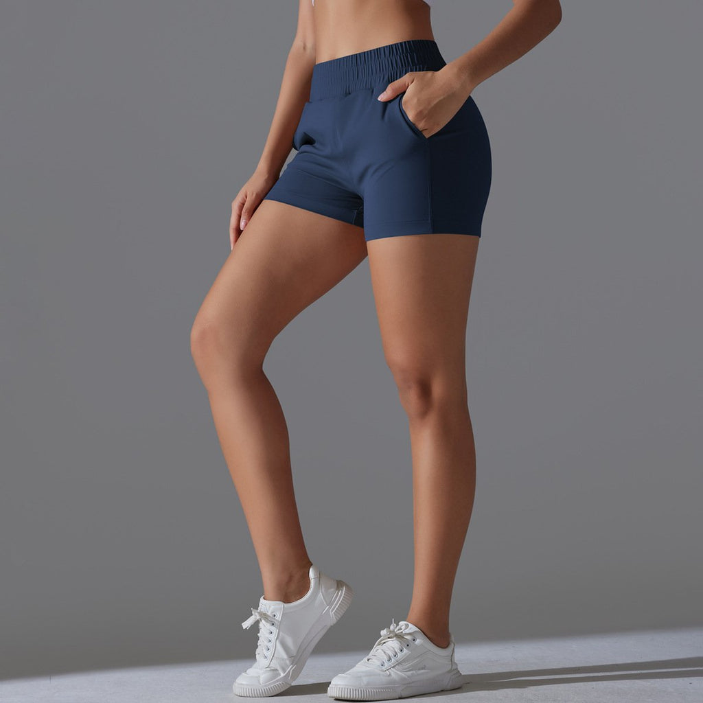 Womens Workout Running 75% nylon 25%spande Shorts Y-7045 print logo 53