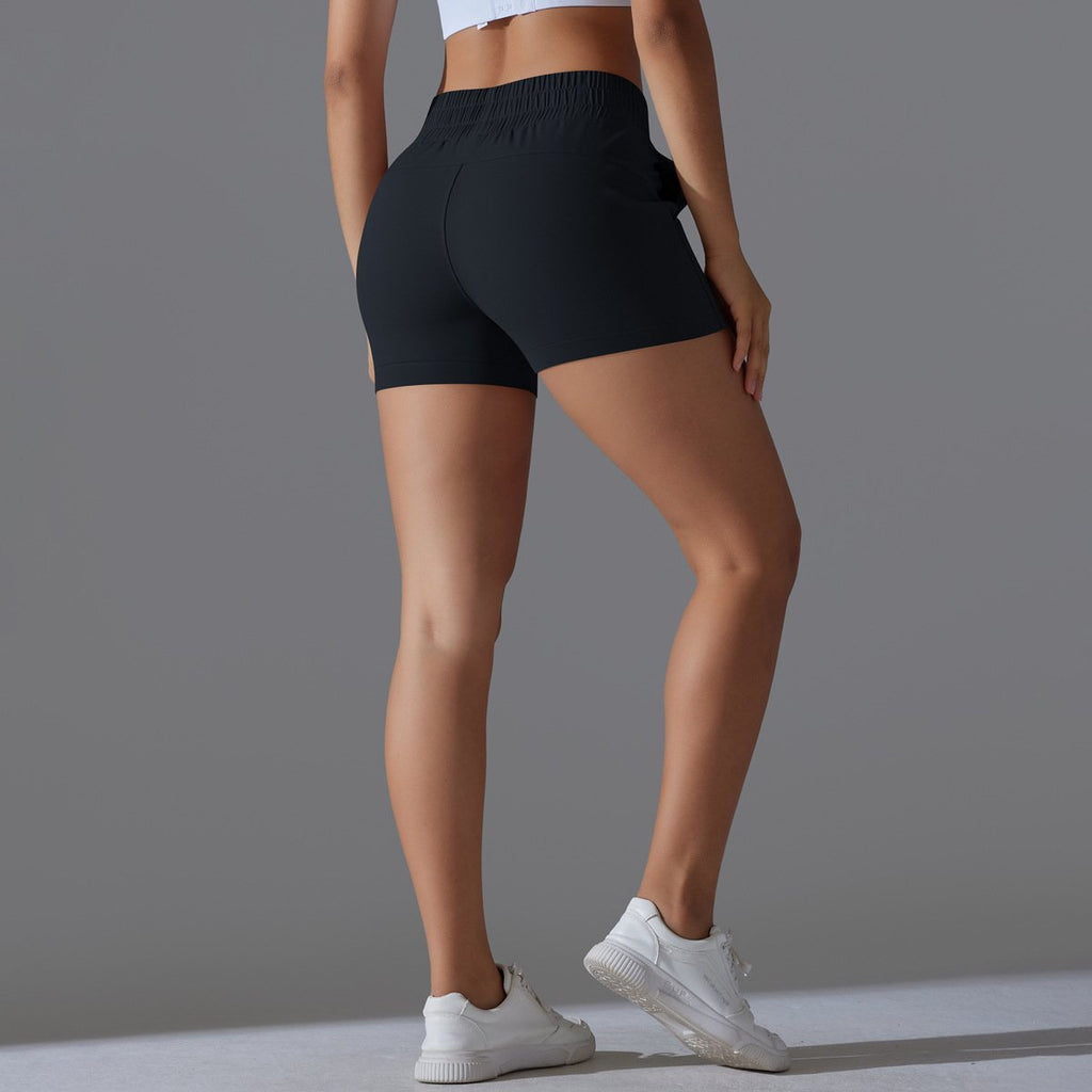 Womens Workout Running 75% nylon 25%spande Shorts Y-7045 print logo 65