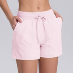 Womens Sports Fitness 75%Nylon 25%Spandex Shorts Y-7046 print logo 65