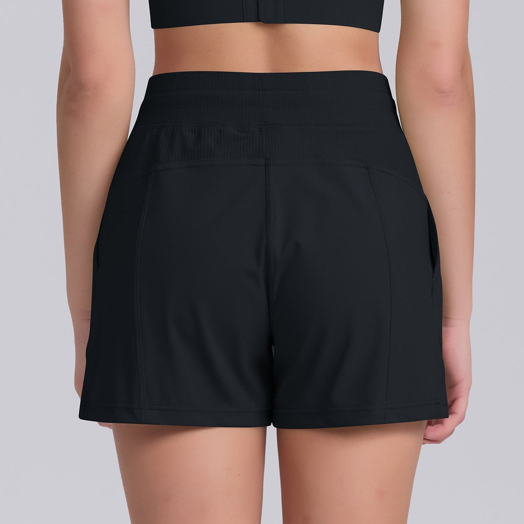 Womens Sports Fitness 75%Nylon 25%Spandex Shorts Y-7046 print logo 42