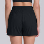 Womens Sports Fitness 75%Nylon 25%Spandex Shorts Y-7046 print logo 42
