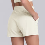 Womens Sports Fitness 75%Nylon 25%Spandex Shorts Y-7046 print logo 95