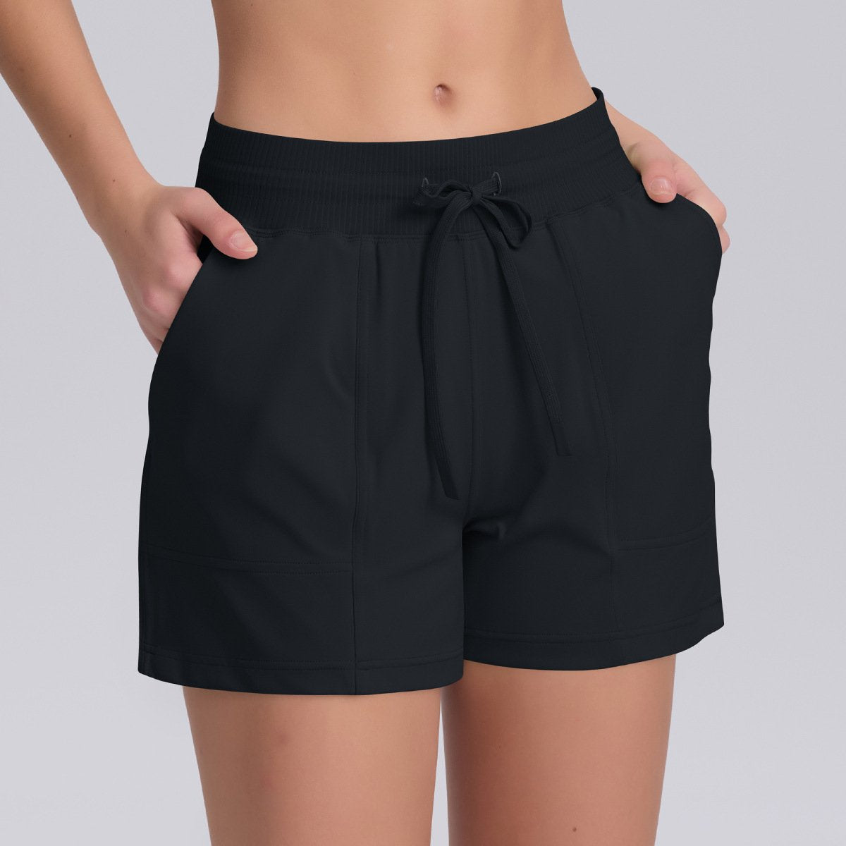 Womens Sports Fitness 75%Nylon 25%Spandex Shorts Y-7046 print logo 47
