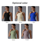 Womens Sports Yoga 80%Nylon 20%Spandex Tank Top Y-7047 print logo 21