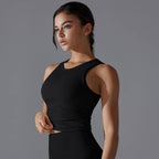 Womens Sports Yoga 80%Nylon 20%Spandex Tank Top Y-7047 print logo 30