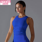 Womens Sports Yoga 80%Nylon 20%Spandex Tank Top Y-7047 print logo 20