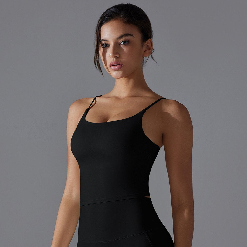 Womens Sports Activewear 80%Nylon 20%Spandex Tank Top Y-7052 print logo 44