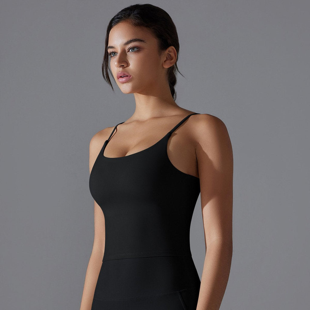 Womens Sports Activewear 80%Nylon 20%Spandex Tank Top Y-7052 print logo 36