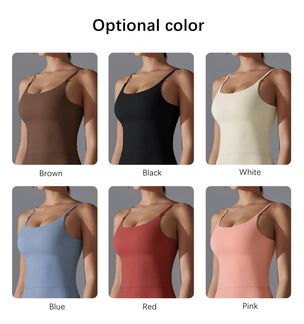 Womens Sports Activewear 80%Nylon 20%Spandex Tank Top Y-7052 print logo 24