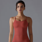 Womens Sports Activewear 80%Nylon 20%Spandex Tank Top Y-7052 print logo 45