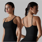 Womens Sports Activewear 80%Nylon 20%Spandex Tank Top Y-7052 print logo 23