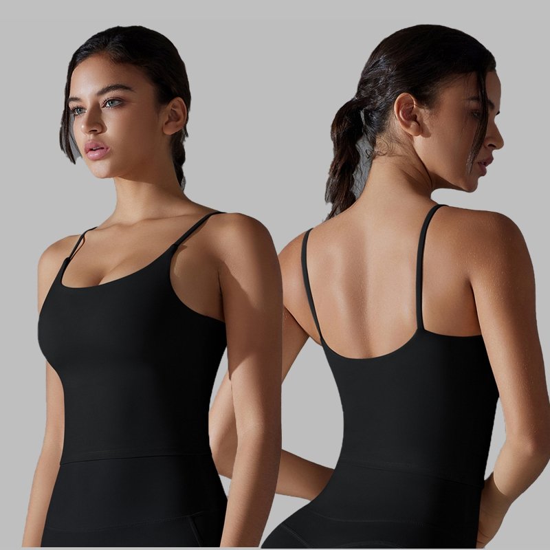 Womens Sports Activewear 80%Nylon 20%Spandex Tank Top Y-7052 print logo 23
