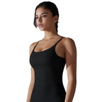 Womens Sports Activewear 80%Nylon 20%Spandex Tank Top Y-7052 print logo 4