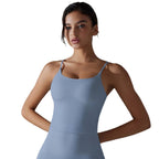 Womens Sports Activewear 80%Nylon 20%Spandex Tank Top Y-7052 print logo 16