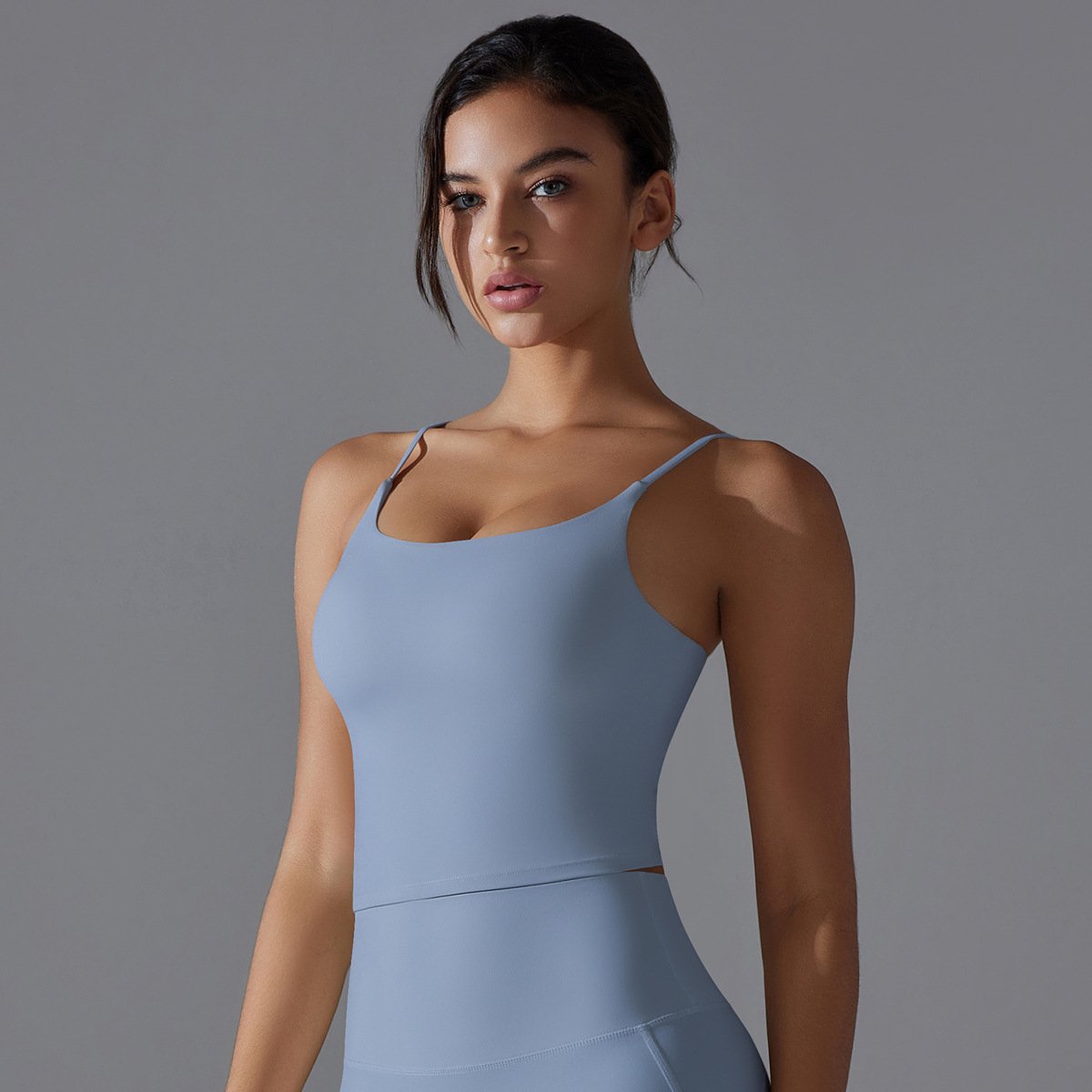 Womens Sports Activewear 80%Nylon 20%Spandex Tank Top Y-7052 print logo 62