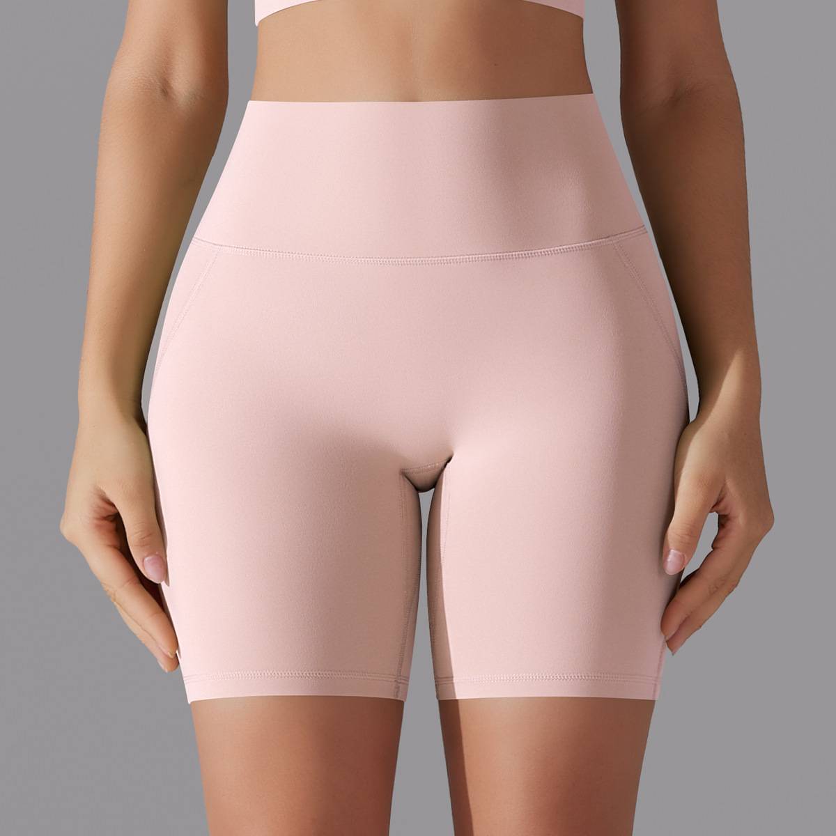 Womens Sports Workout 80% nylon 20%spandex Shorts Y-7054 print logo 1