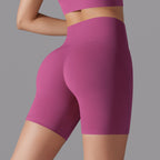 Womens Sports Workout 80% nylon 20%spandex Shorts Y-7054 print logo 45