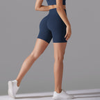 Womens Sports Workout 80% nylon 20%spandex Shorts Y-7054 print logo 57